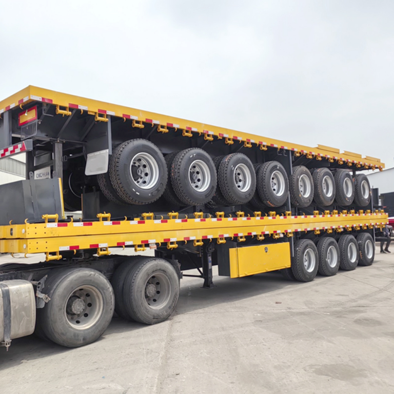 3 4 5 Axles Container Flatbed Trailer
